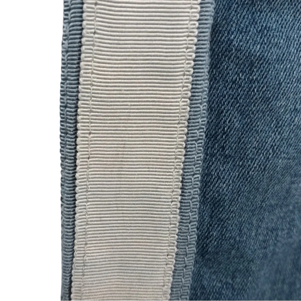 VERONICA BEARD Debbie Skinny High Rise Tuxedo Stripe Jeans in Beacon Size 27